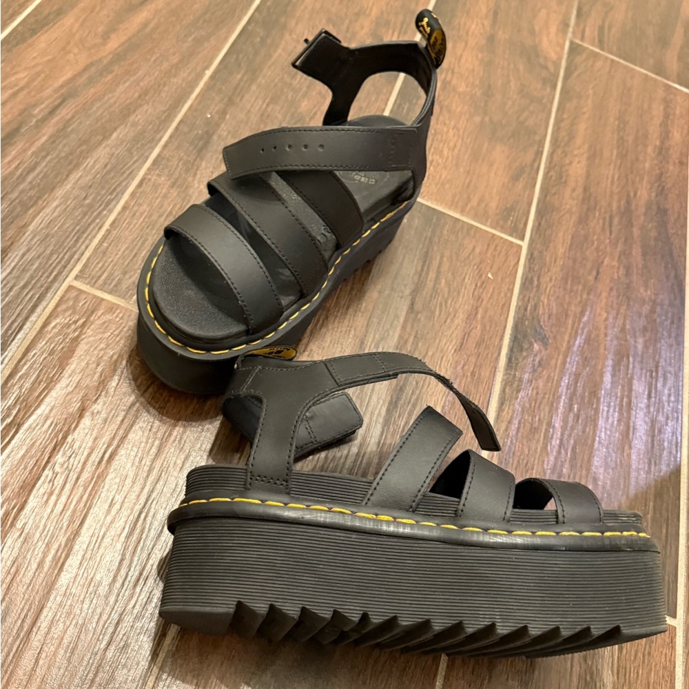 Dr. Martens Black Platform Sandals